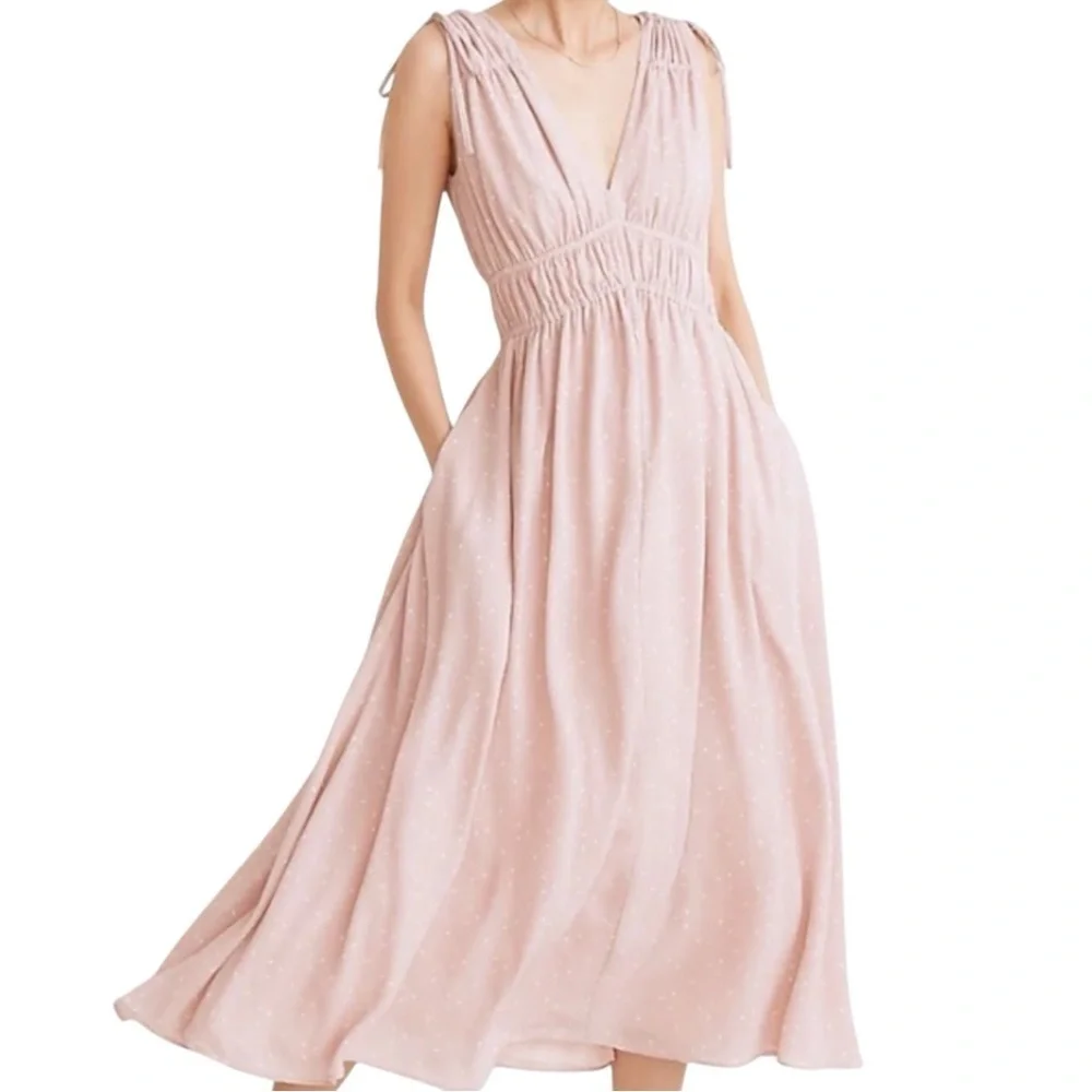 Madewell Sophia Polka Dot Sleeveless Dress Small - Picture 1 of 8